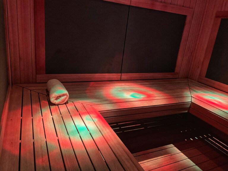Sauna Inside with Towel